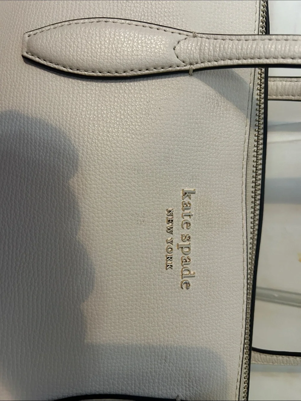 kate spade pebbled leather tote - light blush